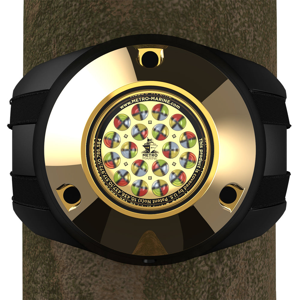 Metro Marine High-Output Piling Mount Underwater Light w/Intelligent Full Spectrum LED's - RGBW, 45? Beam