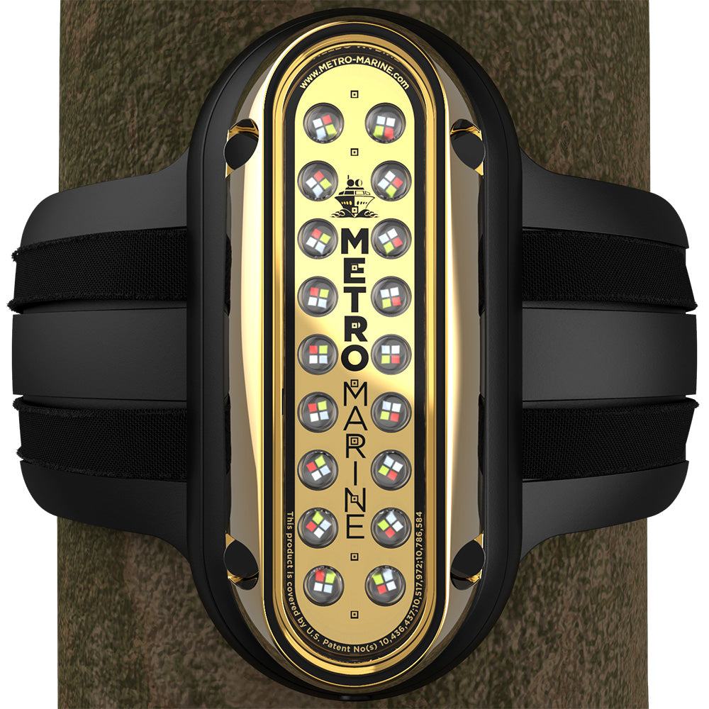 Metro Marine High-Output Vertical Piling Mount Light w/Intelligent Full Spectrum LED's - RGBW, 90? Beam