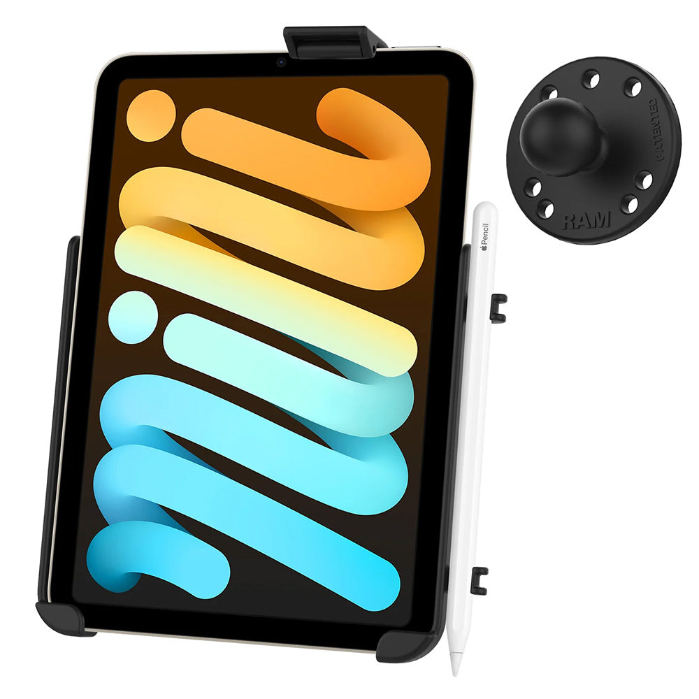 RAM Mount RAM EZ-Roll'r Cradle w/Ball f/Apple iPad mini (A17 Pro) & mini 6