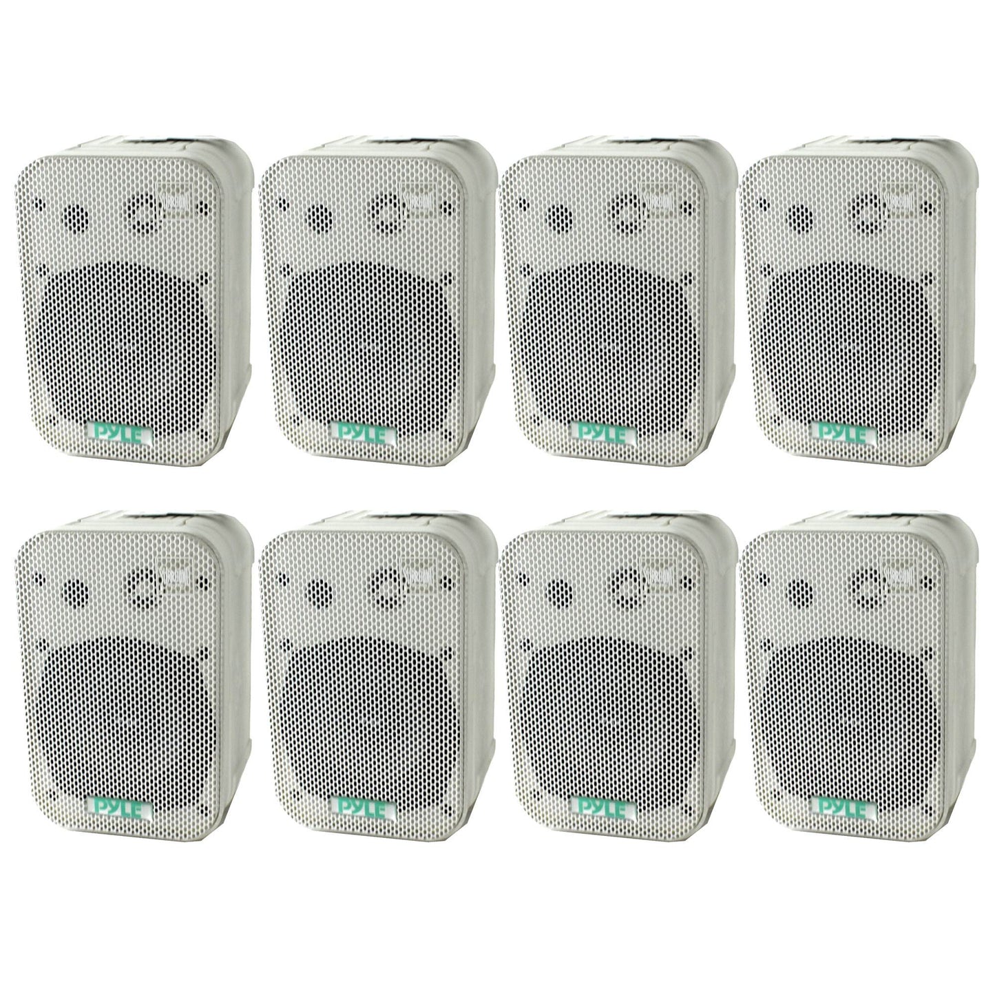 2 PYLE 5.25" 2-Way White In/Outdoor Waterproof Home Theater Speakers (8 Pack)
