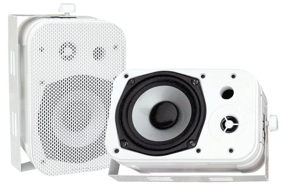 2 PYLE 5.25" 2-Way White In/Outdoor Waterproof Home Theater Speakers (8 Pack)
