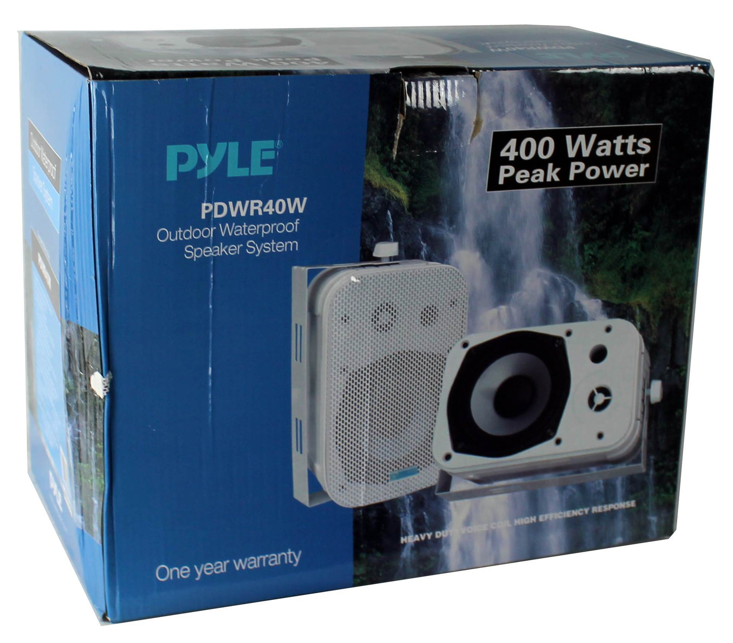 2 PYLE 5.25" 2-Way White In/Outdoor Waterproof Home Theater Speakers (8 Pack)