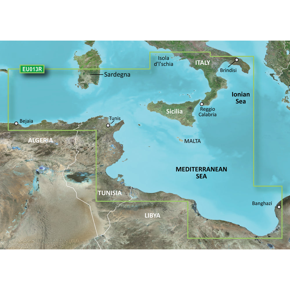 Garmin BlueChart? g3 Vision? HD - VEU013R - Italy Southwest & Tunisia - microSD*/SD*