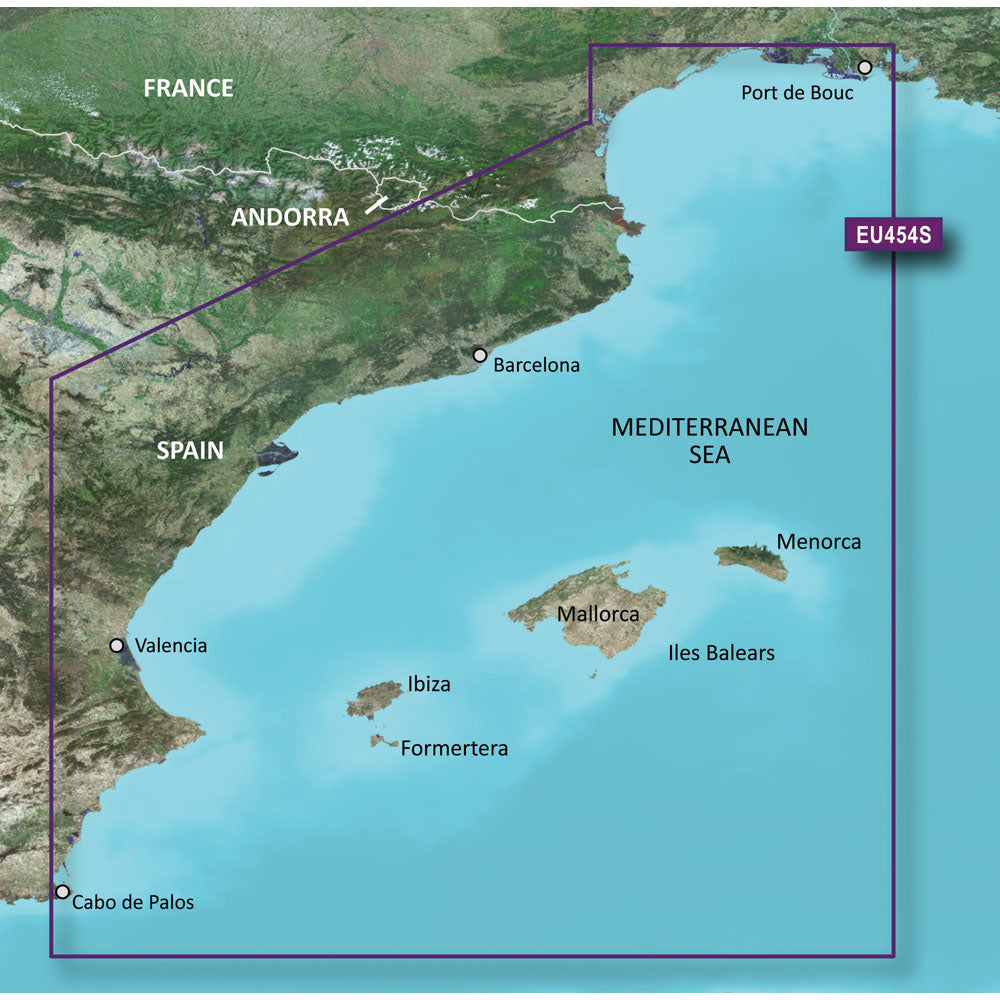 Garmin BlueChart? g3 Vision? HD - VEU454S - Barcelona & Valencia - microSD*/SD*