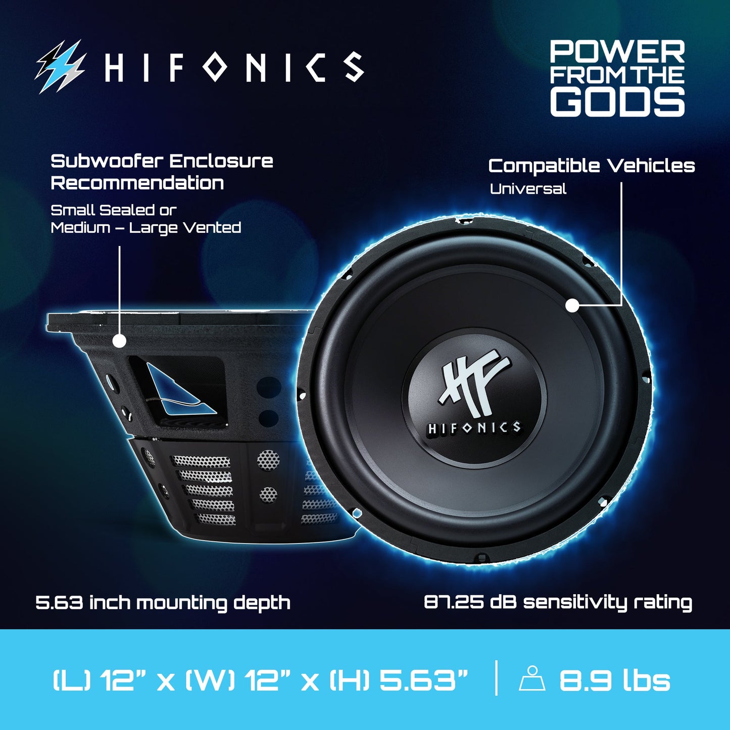 4) HIFONICS HFX12D4 12" 2400W Car Audio DVC Subwoofers Power Bass Subwoofers