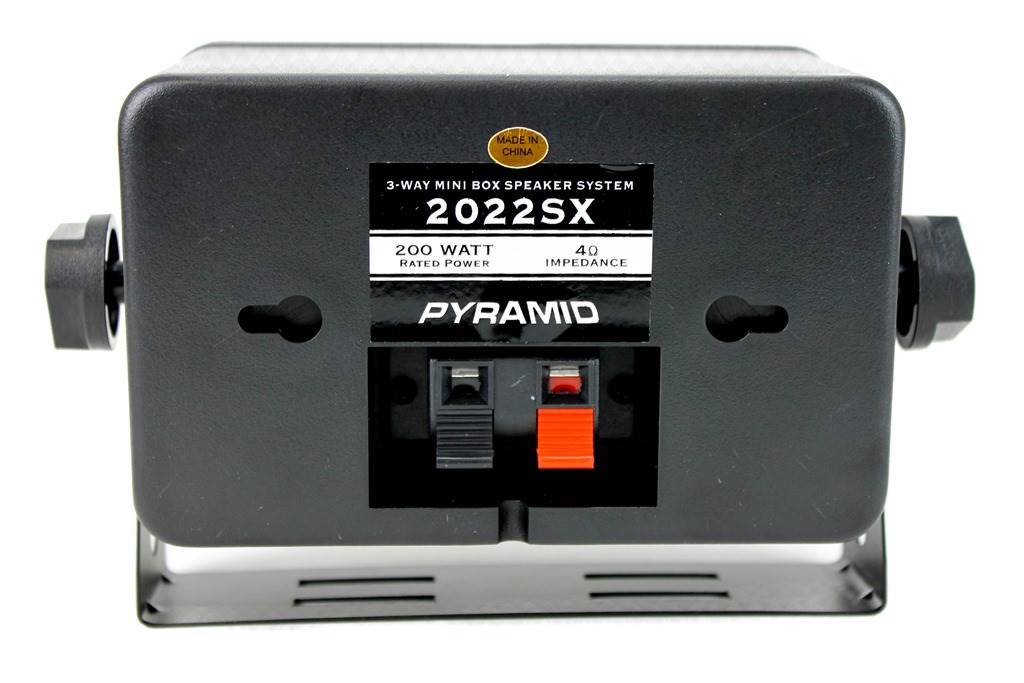 4) New PYRAMID 2022SX 3.25" 200w 3-Way Car Audio Mini Box Speakers System Inside