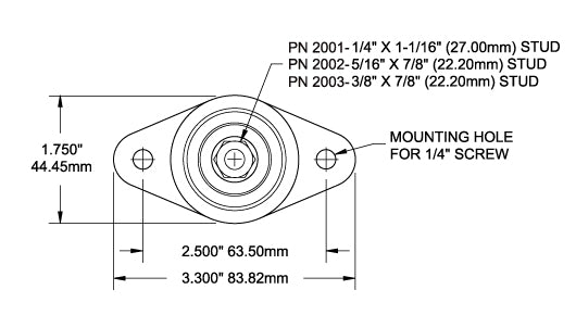 Blue Sea PowerPost 1/4" Stud