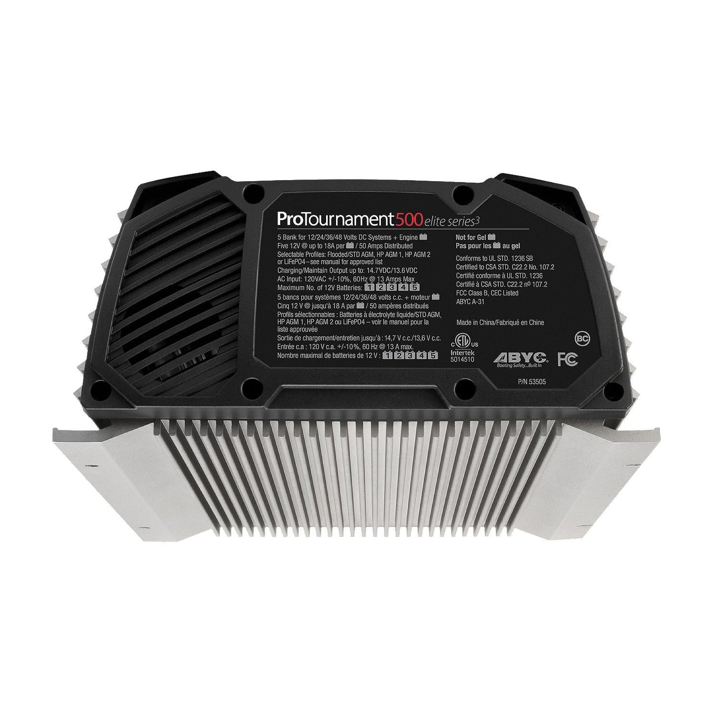 ProMariner ProTournament 500 50 Amp Battery Charger 12/24/36/48v 5 Bank 120v Input