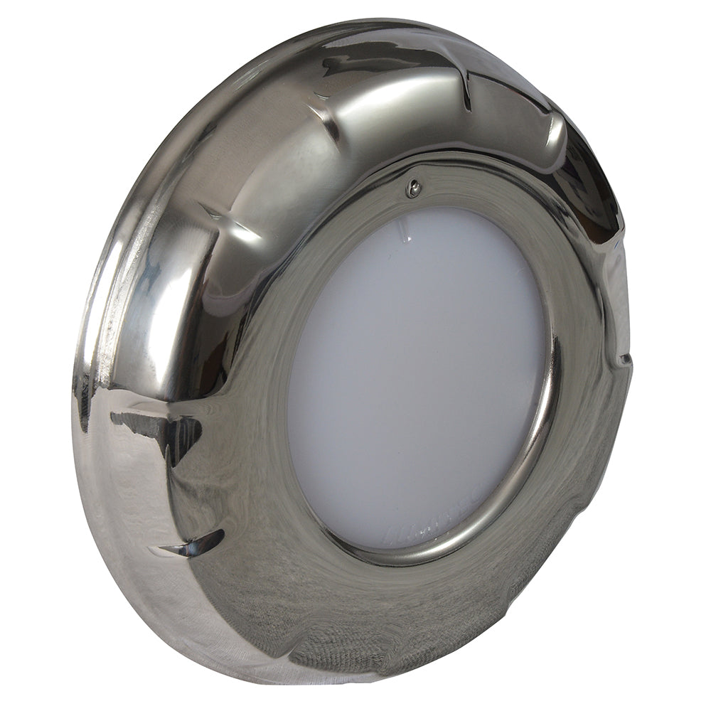 Lumitec Aurora Dome Light White LED Stainless Finish 12v