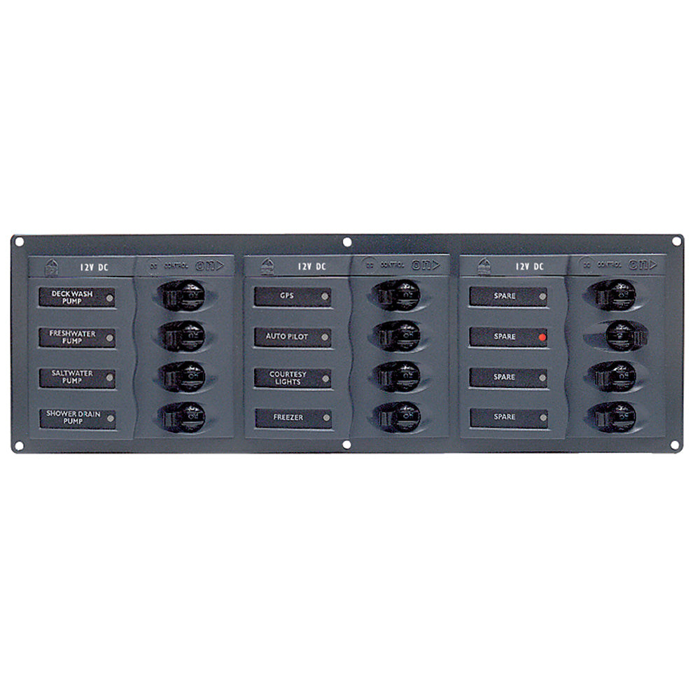 BEP 902NMH 12 Way DC Circuit Breaker Panel Horizontal