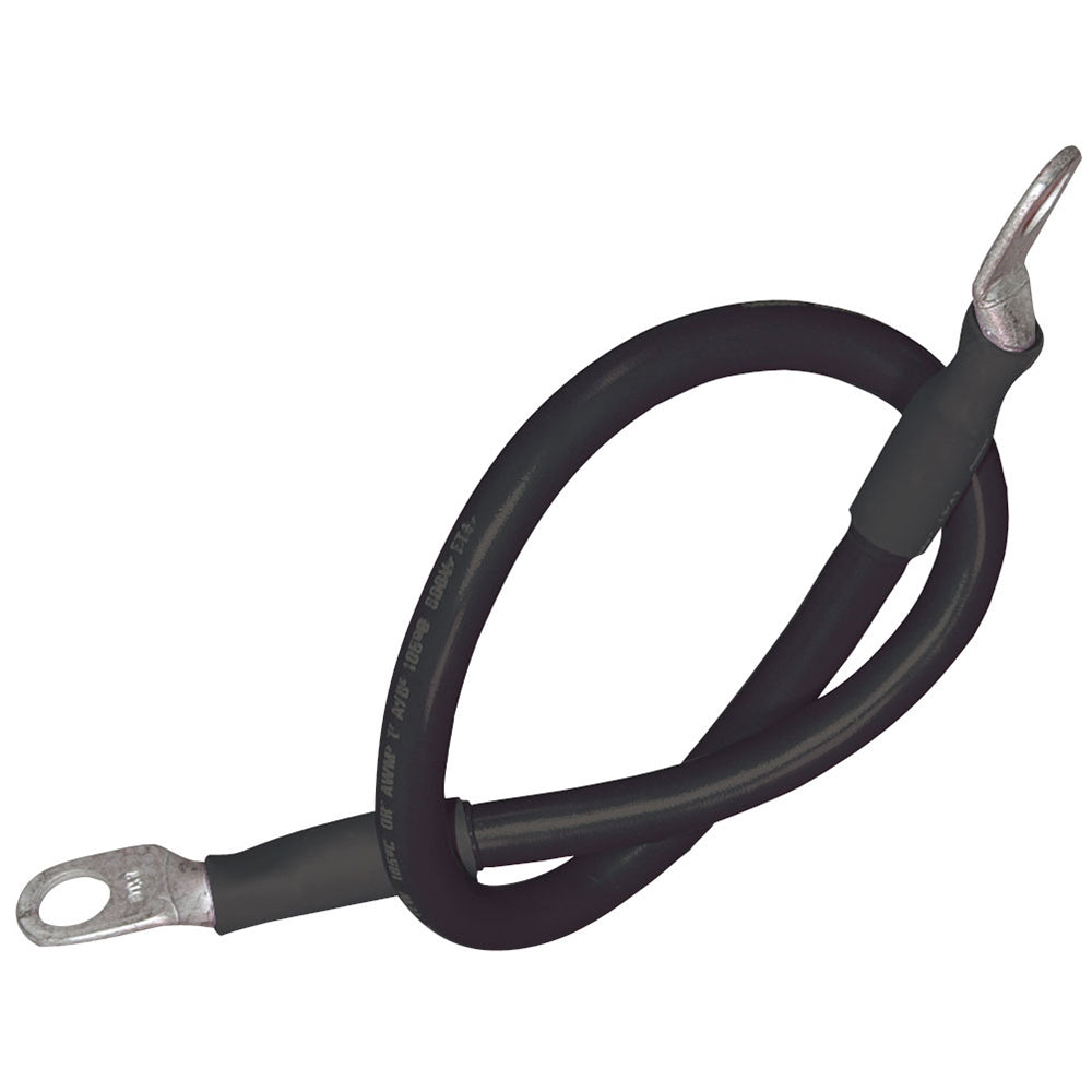 Ancor Battery Cable Assembly, 4 AWG (21mm?) Wire, 5/16" (7.93mm) Stud, Black - 32" (81.2cm)