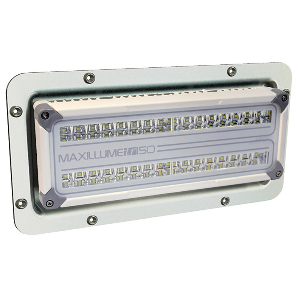 Lumitec Maxillume tr150 Flood White LED Semi-Recessed White Housing 12/24v