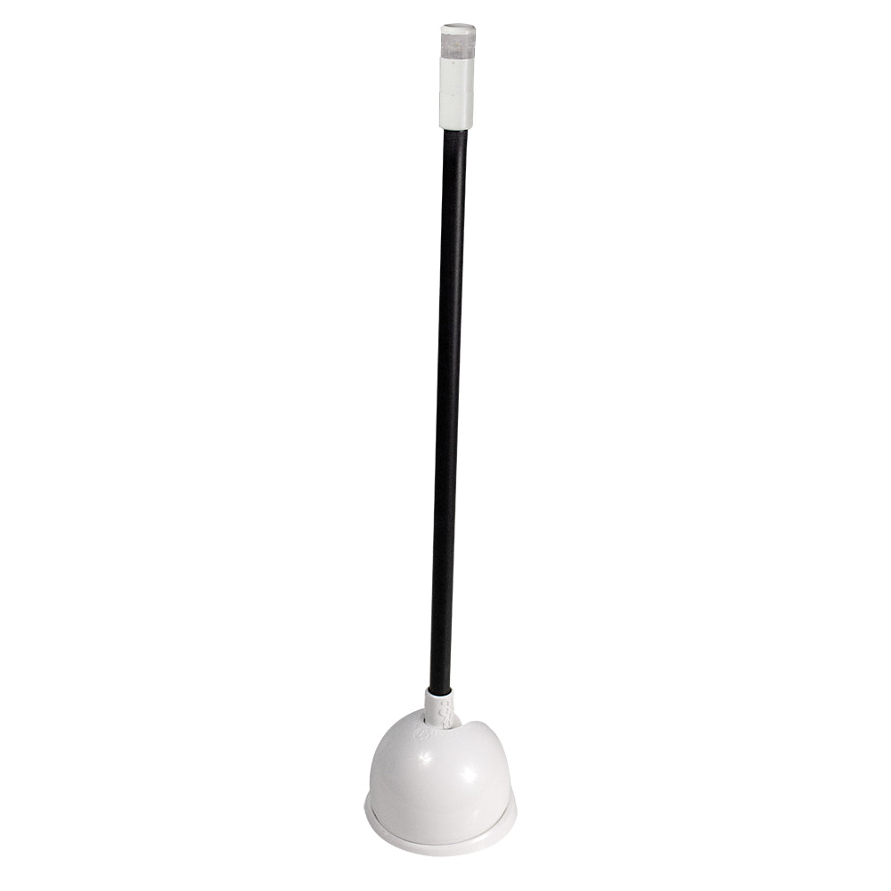 Lumitec Contour 12" Anchor Light, Black Sleeve White Base 12/24vDC