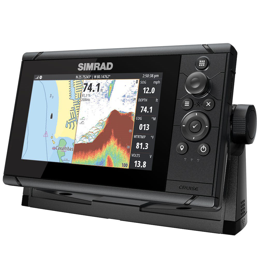 Simrad Cruise 7 US Coastal w/83/200 Transom Mount Transducer