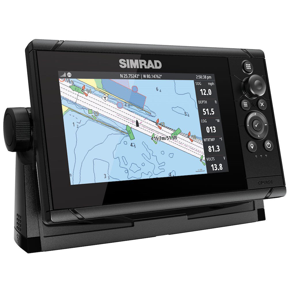 Simrad Cruise 7 US Coastal w/83/200 Transom Mount Transducer