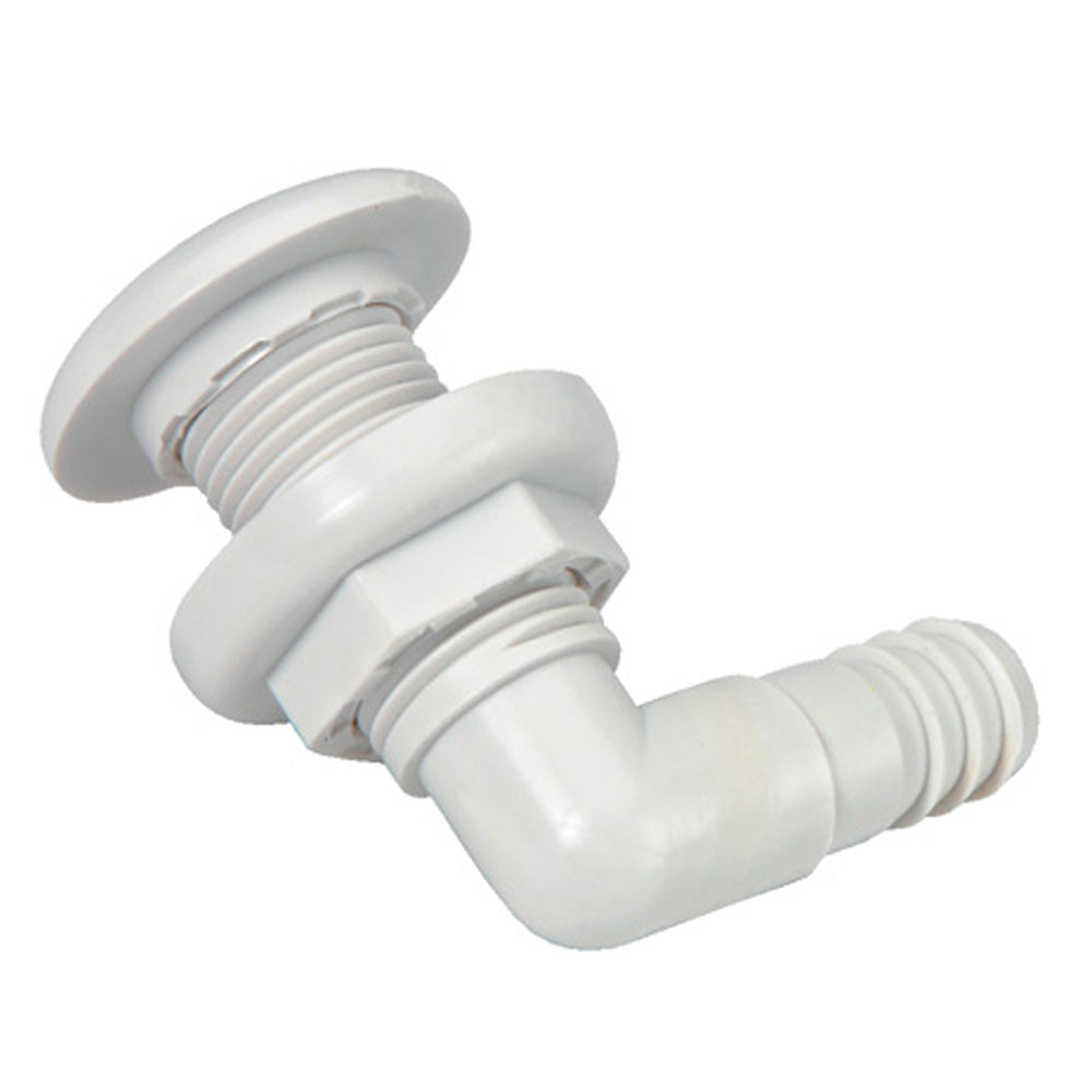 Johnson Pump Thru-Hull Connector - 3/4" - 90? - White