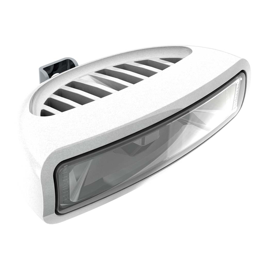 Lumitec Caprera3 Flood Light White/Blue LED's Dimmable Bracket Mount White 12/24v