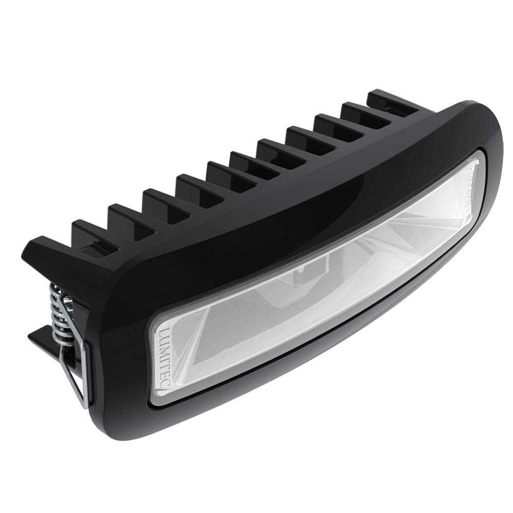 Lumitec Capri3 Flood Light White/Red LED's Dimmable Flush Mount Black 12/24v