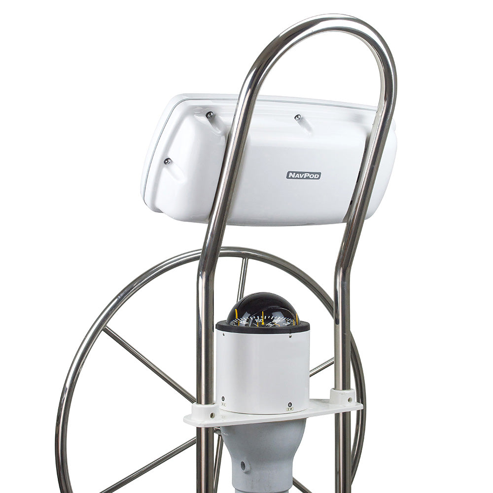 NavPod SystemPod Pre-Cut f/Raymarine Axiom 9/Axiom+ 9 on Right & 1 Instrument (3.6* hole) on Left f/12* Wide Guard