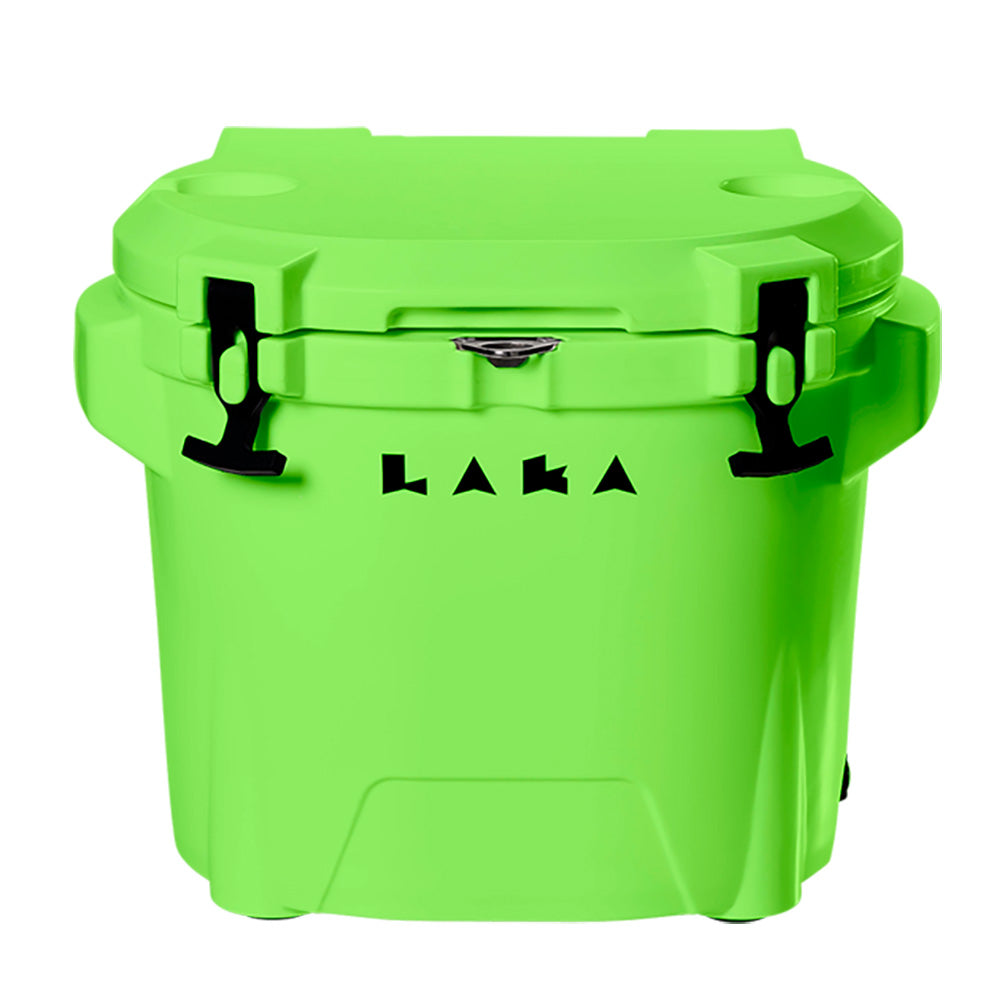 LAKA Coolers 30 Qt Cooler w/Telescoping Handle & Wheels - Lime Green