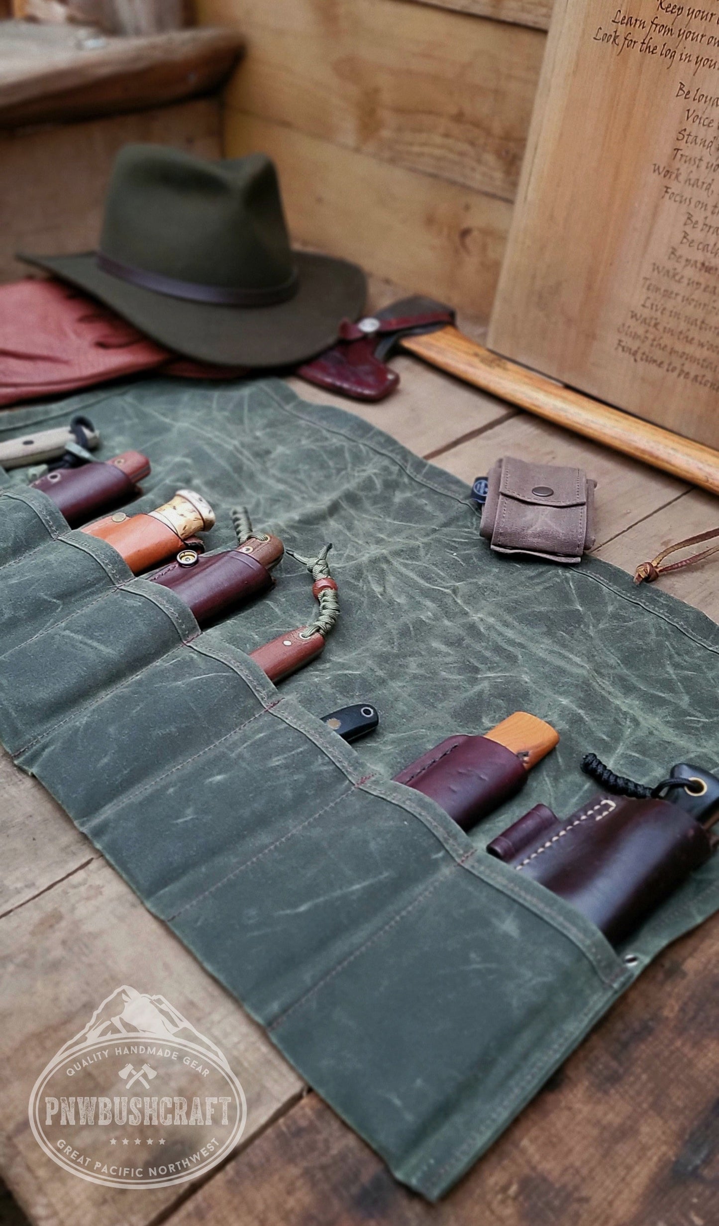 The Birch Waxed Canvas Roll Up by PNWBUSHCRAFT