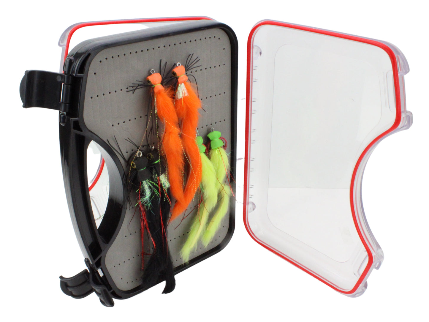 Large Foam Popper Fly Assortment, 12 Flies | Freshwater and Saltwater | Fly Suitcase | Wild Water Fly Fishing