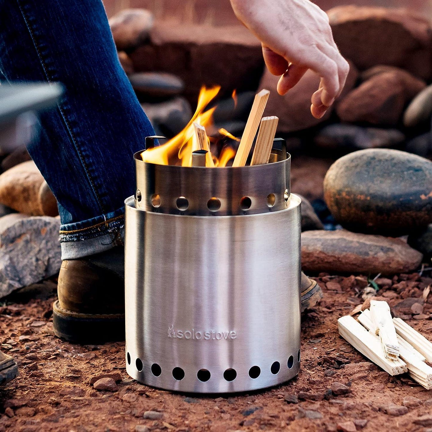 Solo Stove Lite/Titan/Campfire Camping Stove Portable Stove for Backpacking Outdoor Cooking