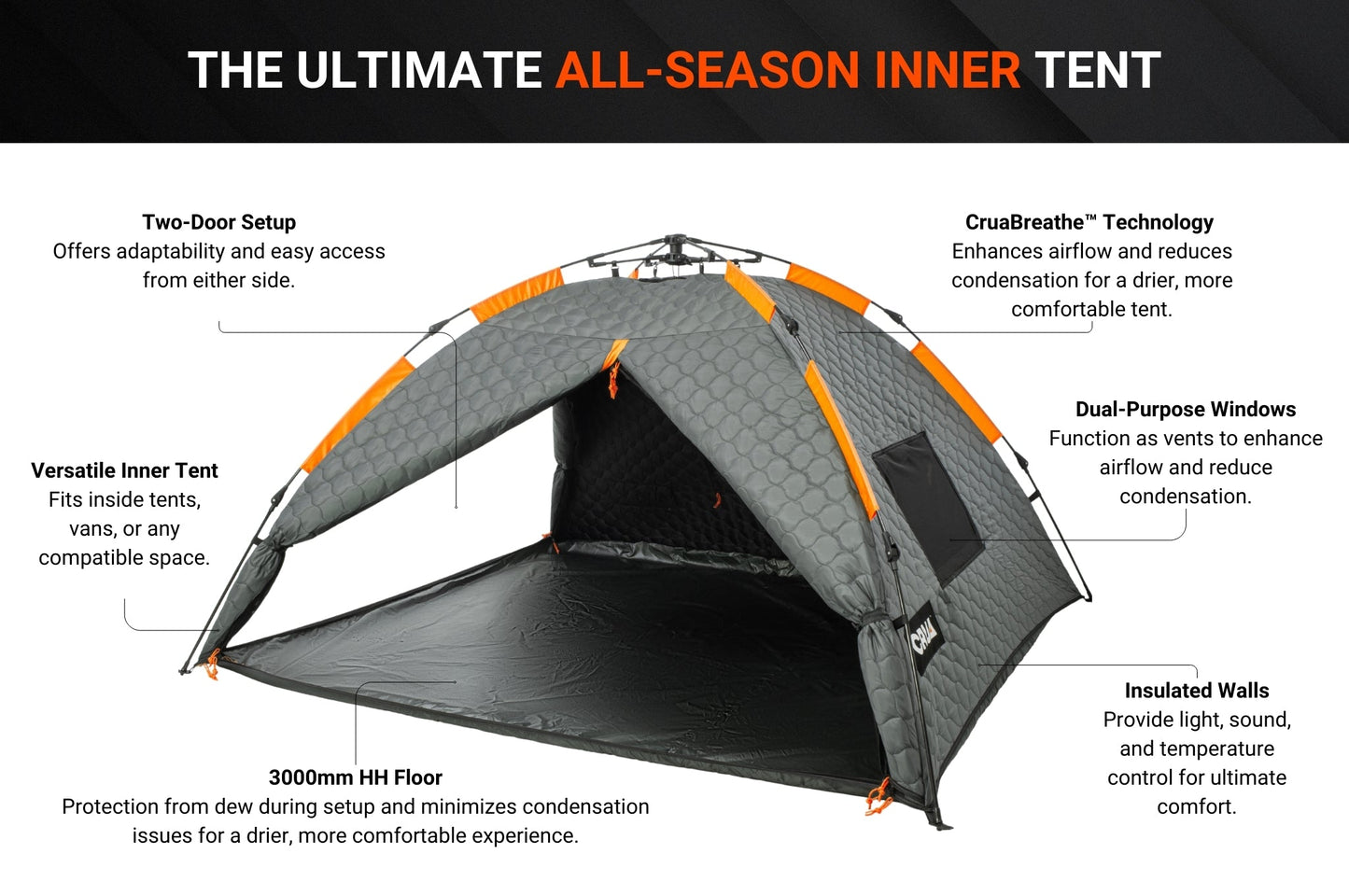 CULLA MAXX | 3 PERSON INSULATED INNER TENT