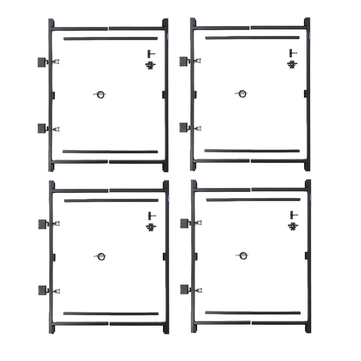 Adjust-A-Gate Steel Frame Gate Kit, 36"-60" Wide Opening Up To 7' High (4 Pack)