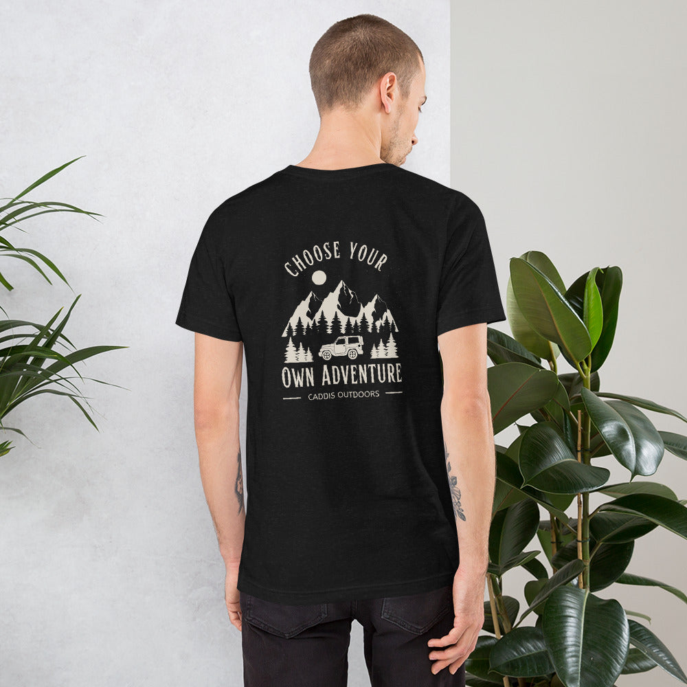 Caddis T-Shirt - Choose Your Own Adventure - White Lettering