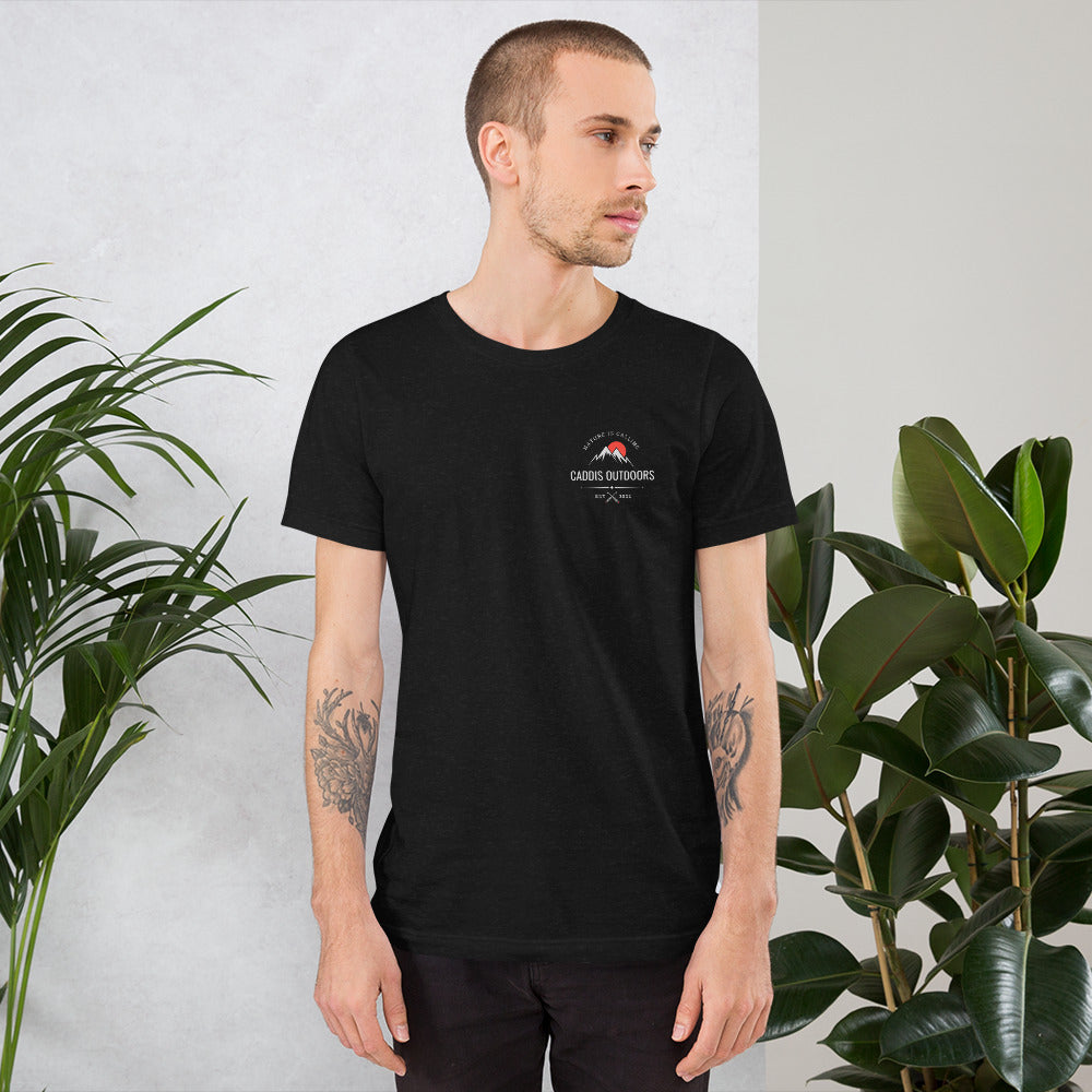 Caddis T-Shirt - Choose Your Own Adventure - White Lettering