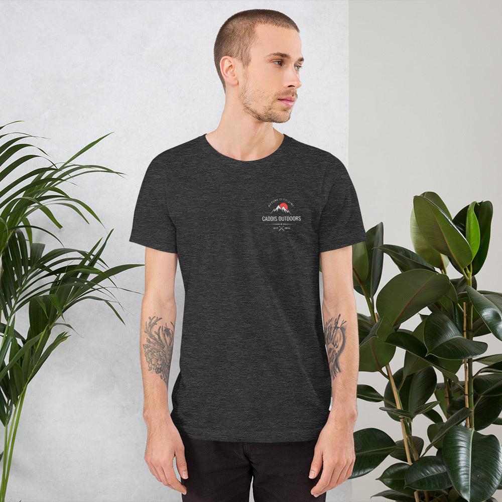 Caddis T-Shirt - Choose Your Own Adventure - White Lettering