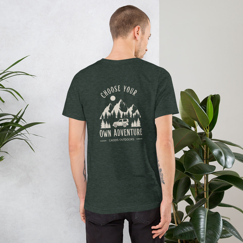 Caddis T-Shirt - Choose Your Own Adventure - White Lettering