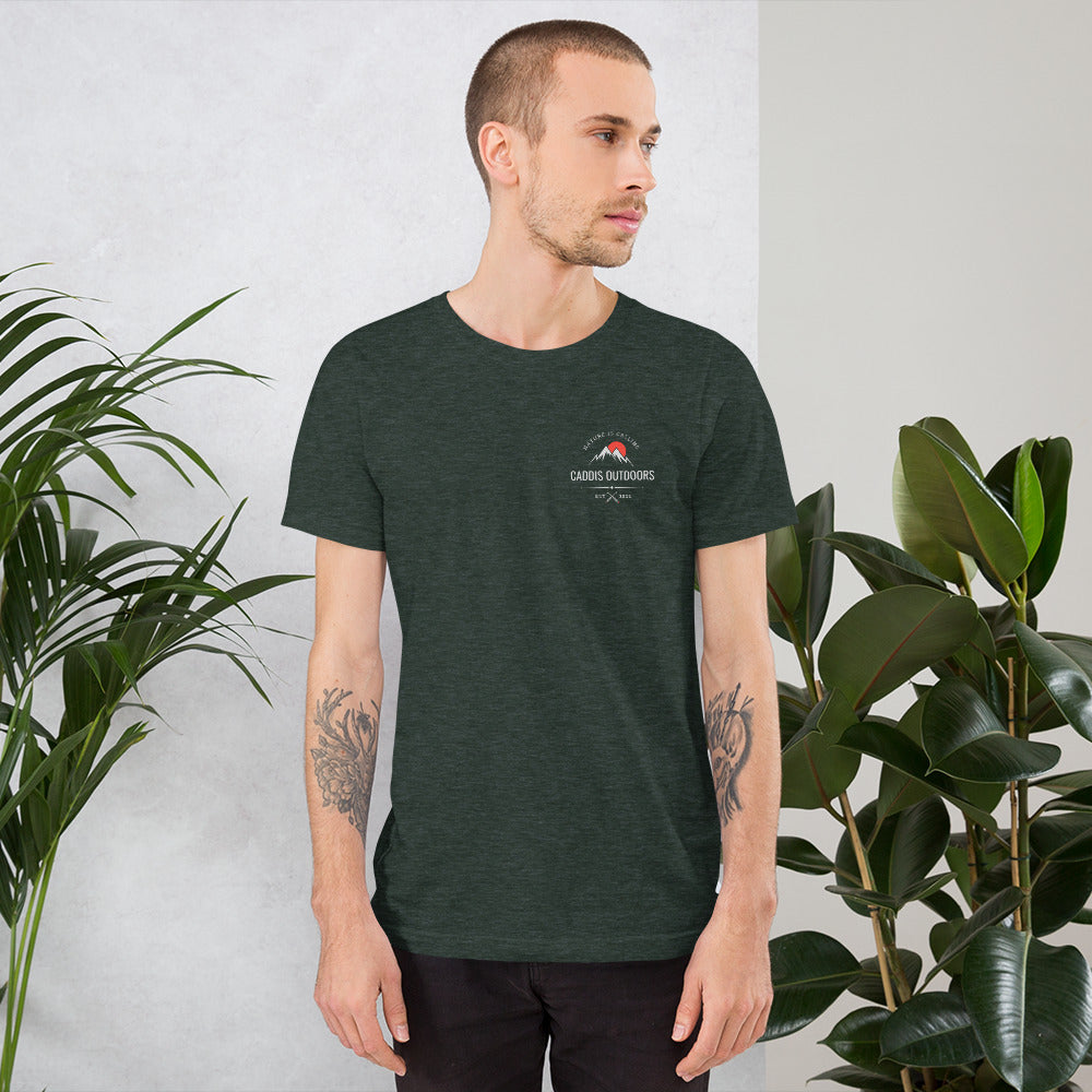Caddis T-Shirt - Choose Your Own Adventure - White Lettering