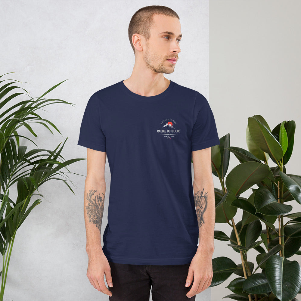 Caddis T-Shirt - Choose Your Own Adventure - White Lettering
