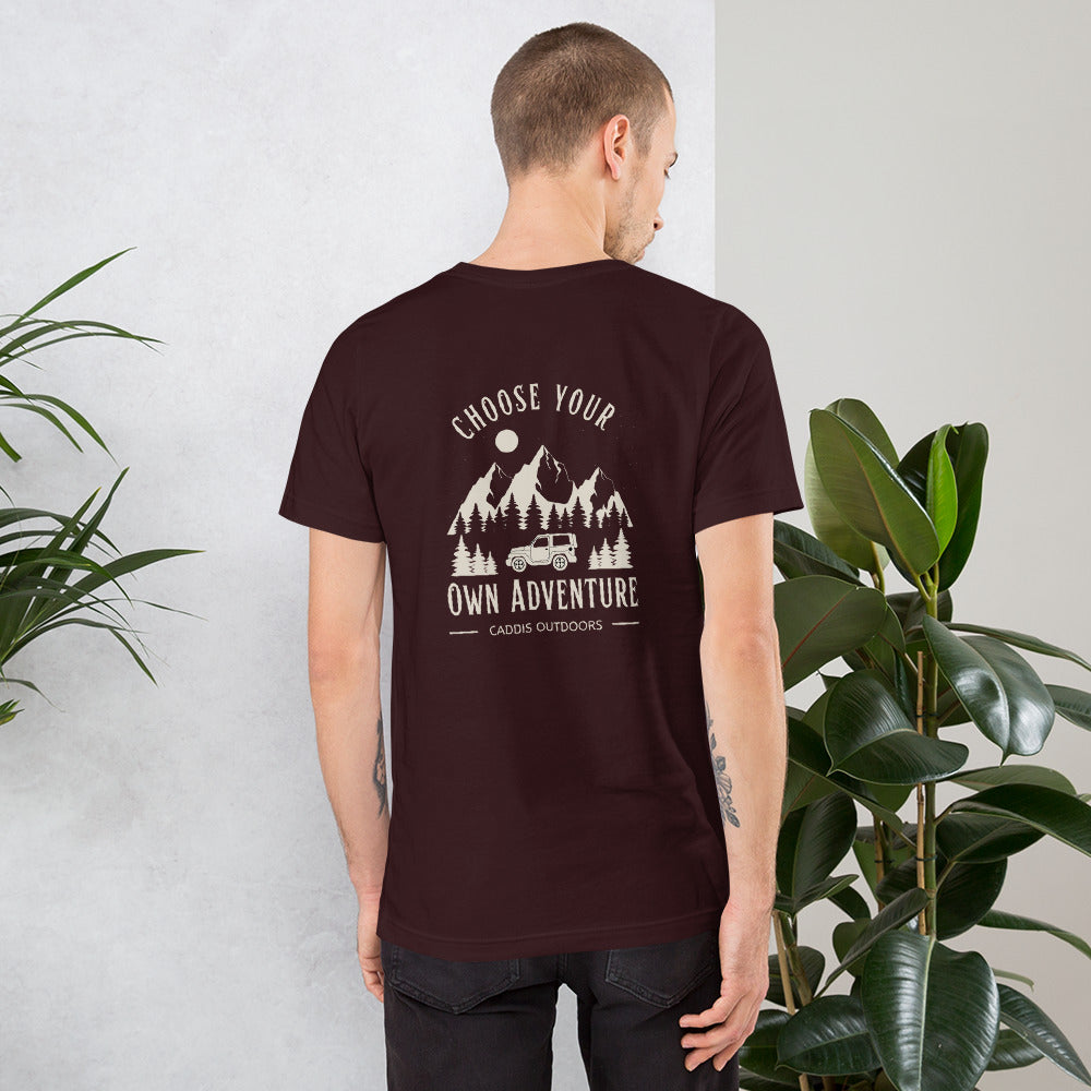 Caddis T-Shirt - Choose Your Own Adventure - White Lettering