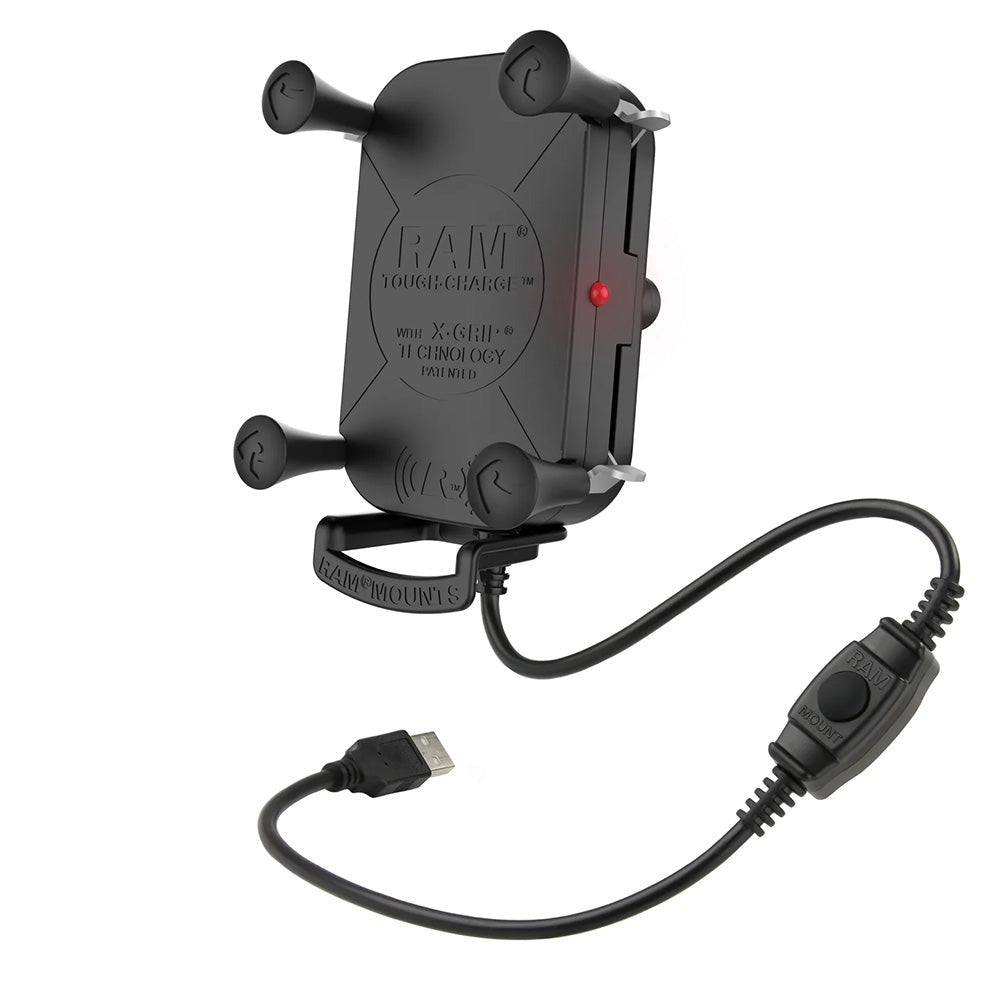 RAM Mount Tough-Charge w/X-Grip 15W Waterproof Wireless Charging Holder [RAM-HOL-UN12WB-1]