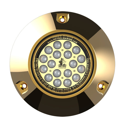 Metro Marine High-Output Submersible Underwater Light w/Intelligent Monochromatic LED's - Aqua, 45? Beam