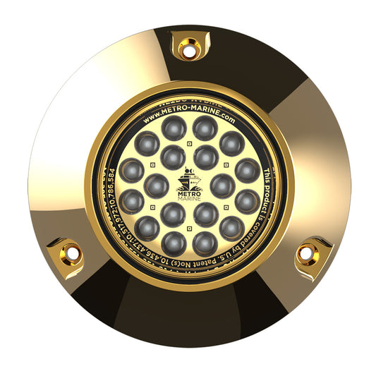 Metro Marine High-Output Submersible Underwater Light w/Intelligent Monochromatic LED's - Aqua, 90? Beam