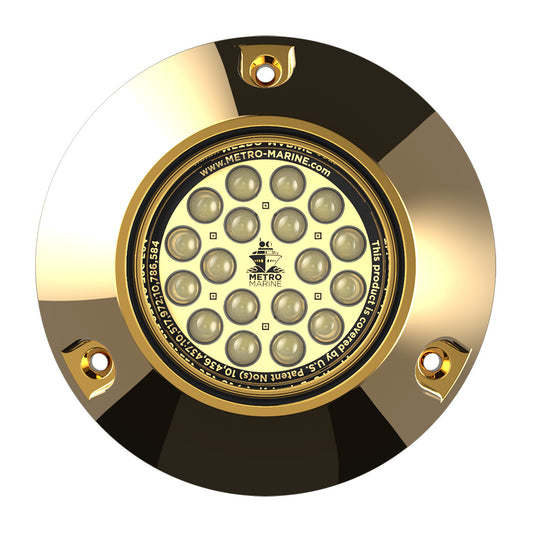 Metro Marine High-Output Submersible Underwater Light w/Intelligent Monochromatic LED's - White, 45? Beam