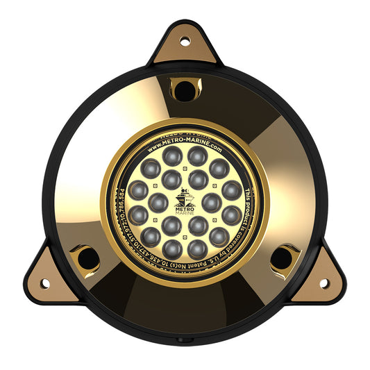 Metro Marine High-Output Surface Mount Underwater Light w/Intelligent Monochromatic LED's - Green, 45? Beam