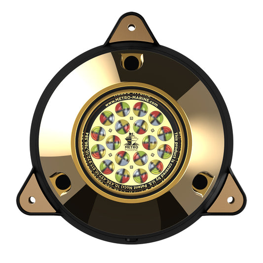 Metro Marine High-Output Surface Mount Underwater Light w/Intelligent Full Spectrum LED's - RGBW, 45? Beam