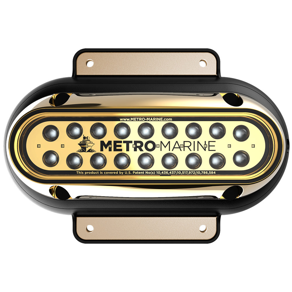 Metro Marine High-Output Elongated Surface Mount Light w/Intelligent Monochromatic LED's - Green, 90? Beam