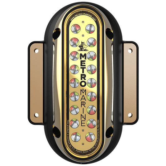Metro Marine High-Output Vertical Surface Mount Light w/Intelligent Full Spectrum LED's - RGBW, 45? Beam