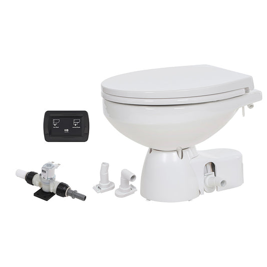Jabsco Quiet Flush E2 Fresh Water Toilet Regular Bowl - 12V * Soft Close Lid