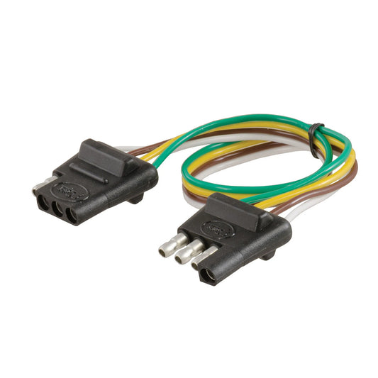 CURT 4-Way Flat Connector Plug & Socket w/12* Wires