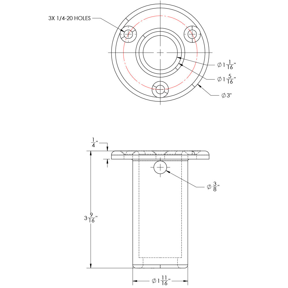 TACO Receiver w/Backing Plate f/Come On Board Handle [F16-0800C-1]