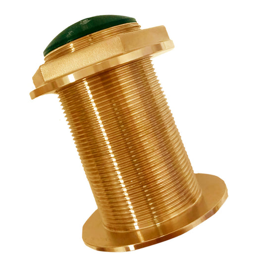 Echonautics Low-Profile Thru-Hull CW Dual-Frequency Transducer - 600W, 18? Tilt, 50/200kHz