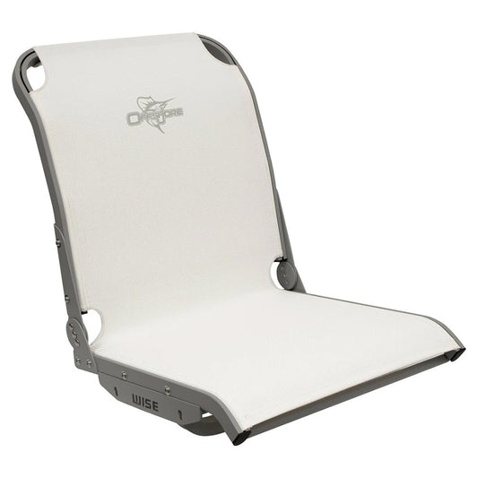 Wise 3374 Aero X* Cool-Ride Mesh Mid-Back Boat Seat - White