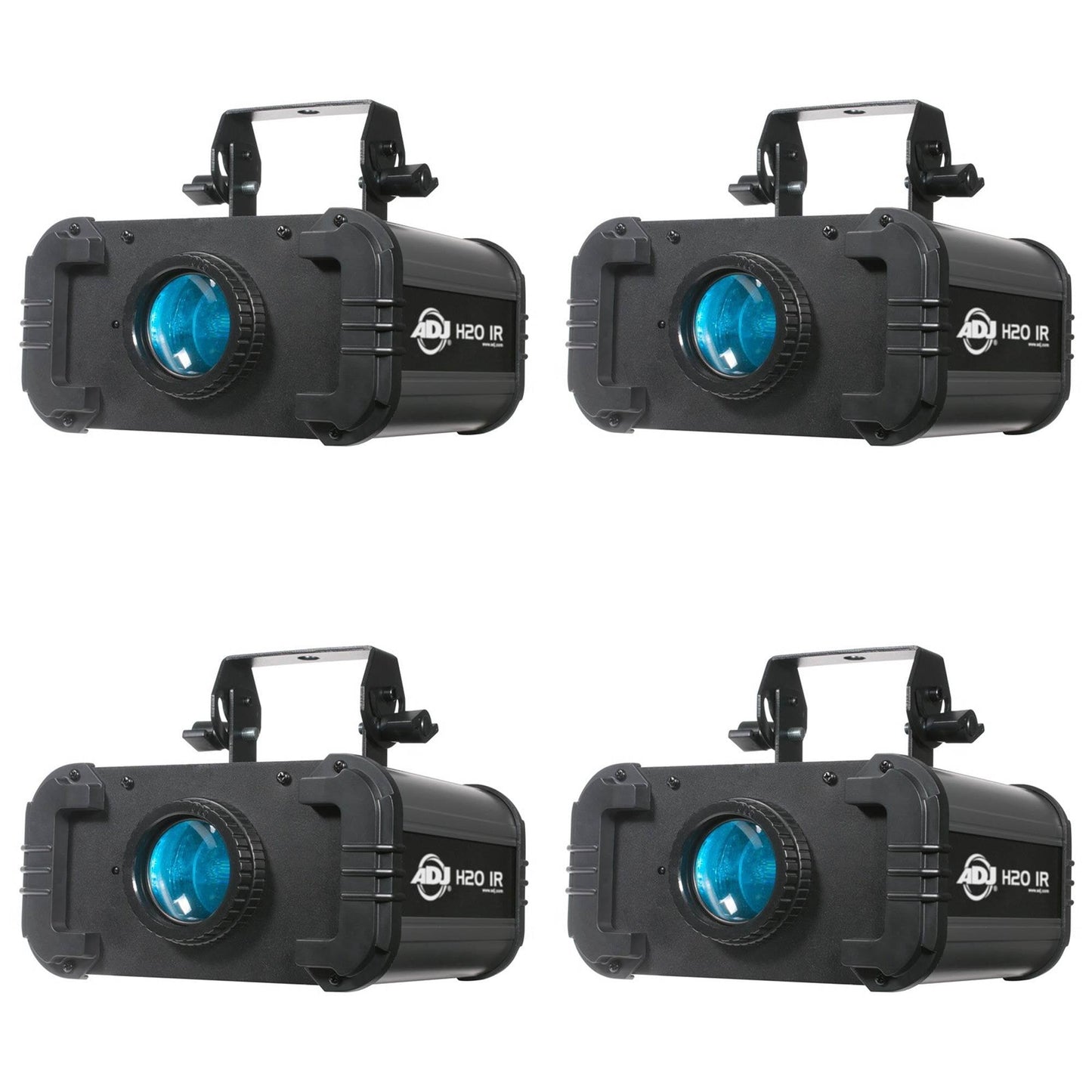 ADJ H2O IR LED Water Flowing Bright 5 Colors Light Effect w/ Bracket (4 Pack)